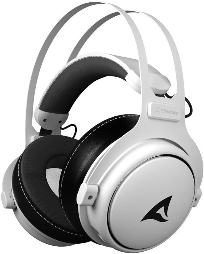 Sharkoon Skiller SGH50 Weiss, Hi-Res Audio Gaming Headset, Ohrumschliessend