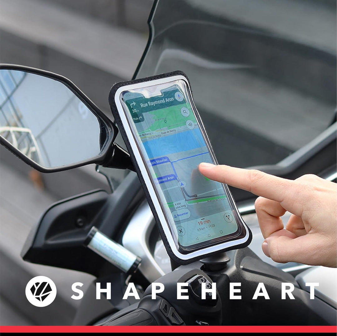 Shapeheart französische Innovation, magnetische Telefonhalterung PRO für Rückspiegel mit abnehmbarer