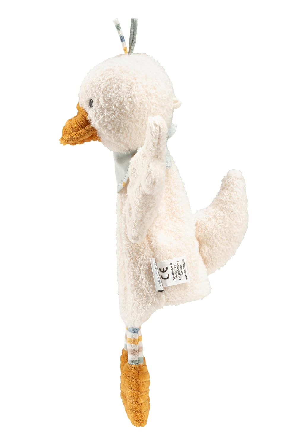 Kinder Handpuppe Ente Edda Lou, weiches Spielzeug für Kasperle Theater, erstes Rollenspiel und zum G