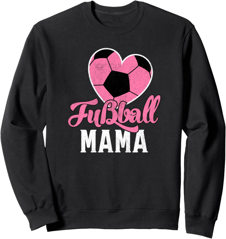 Vintage Fussball Mama Herz Retro Fussballer Sweatshirt