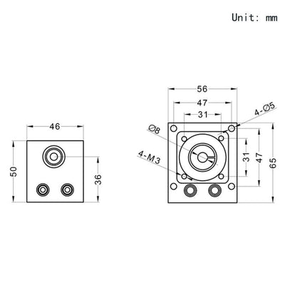 Befenybay 100mm Verfahrlänge Lineare Schienenführung Kugelumlaufspindel SFU1605 mit NEMA17 Schrittmo