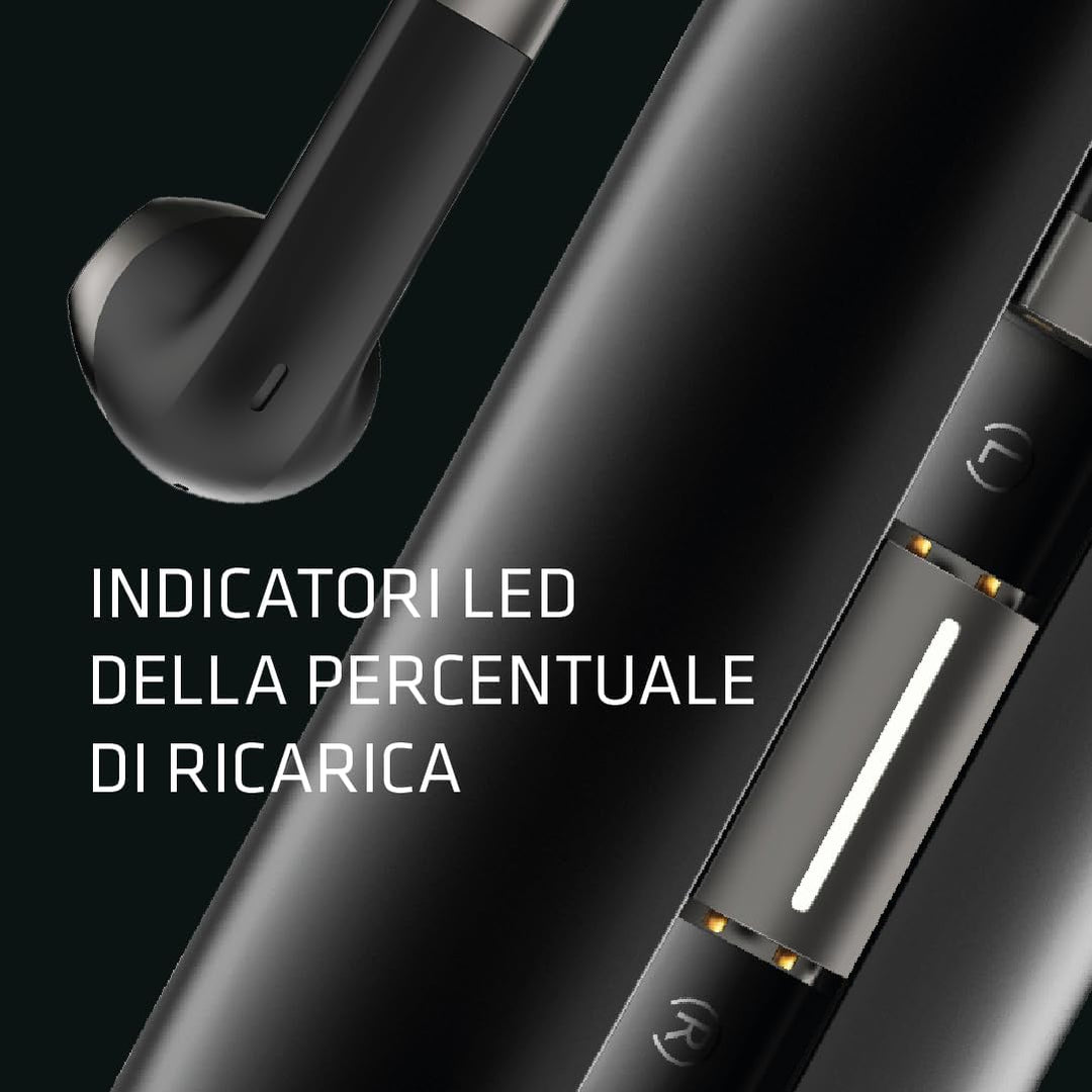 adj NOVEL EARPHONES BLUETOOTH 5.2 AKTIVE Geräuschunterdrückung (schwarz)