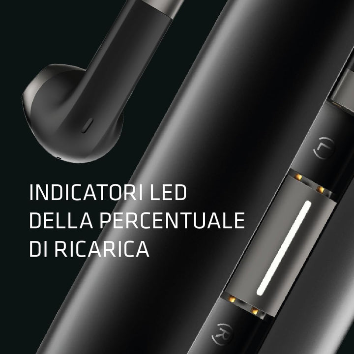 adj NOVEL EARPHONES BLUETOOTH 5.2 AKTIVE Geräuschunterdrückung (schwarz)