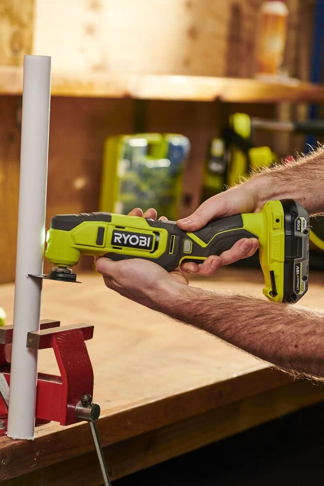 RYOBI 18 V ONE+ Akku-Multitool RMT18-0 (Oszilationswinkel 3,0°, Schwingzahl 0-20.000 min-1, variable
