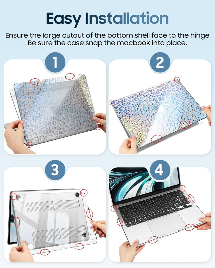 Fintie Hülle Kompatibel mit MacBook Air 13,6 Zoll M5 M4 M3 M2 (2026-2022) A3449 A3240 A3113 A2681, U