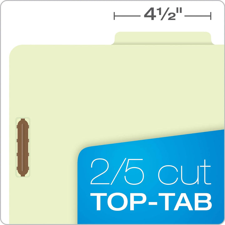 Pendaflex Classification Folders – 2 Dividers, Light Green, Letter, 10/BX (17173) Corona Green, Coro