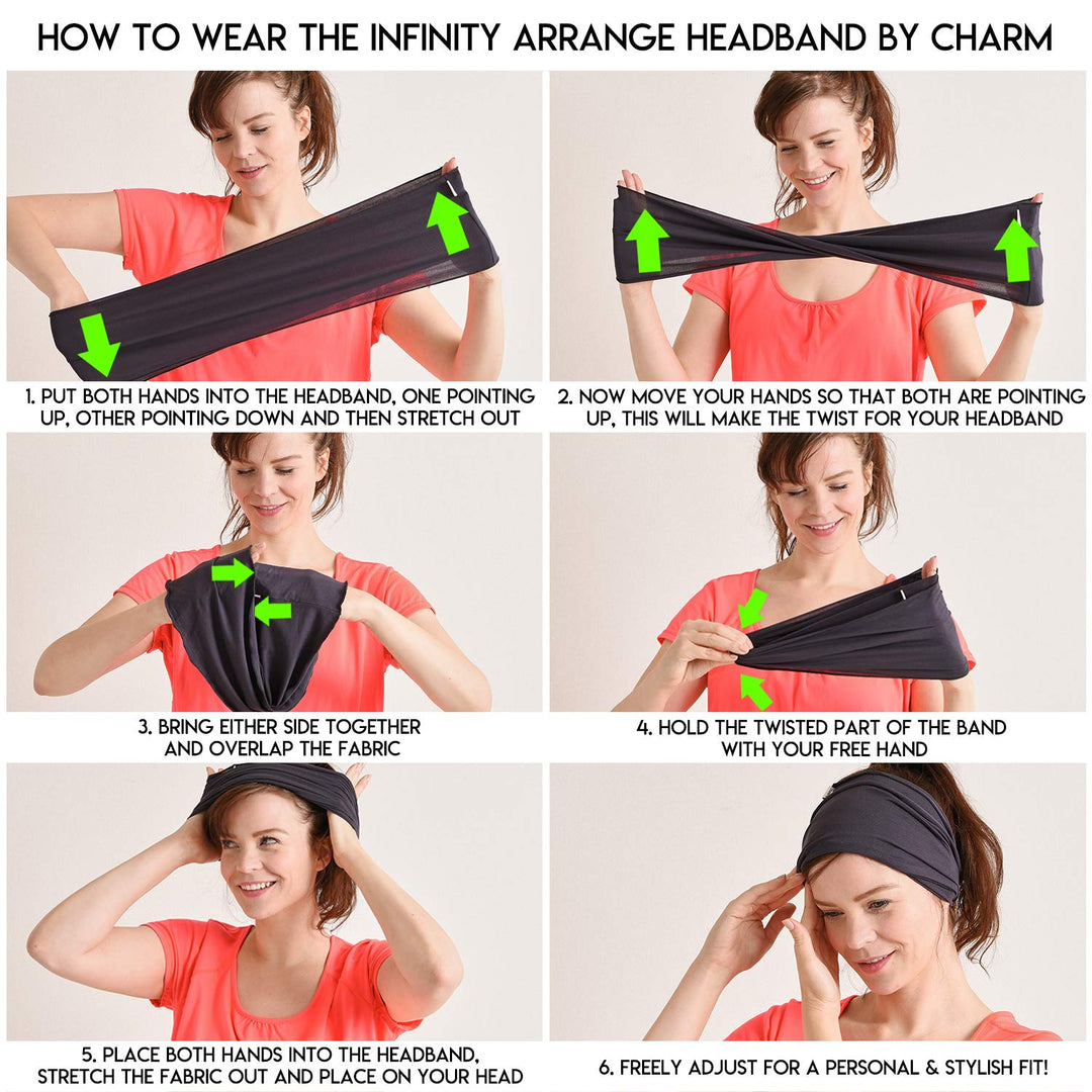 Dünnes Lauf Stirnband Sport Haarband Herren, Bandana Damen Sommer Japanische Mode Lang, Loop Tuch Zu