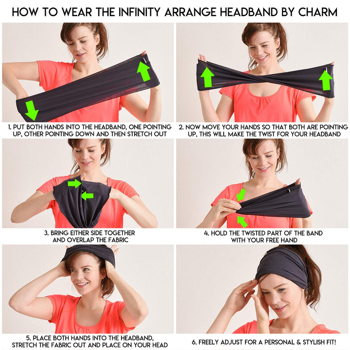 Dünnes Lauf Stirnband Sport Haarband Herren, Bandana Damen Sommer Japanische Mode Lang, Loop Tuch Zu