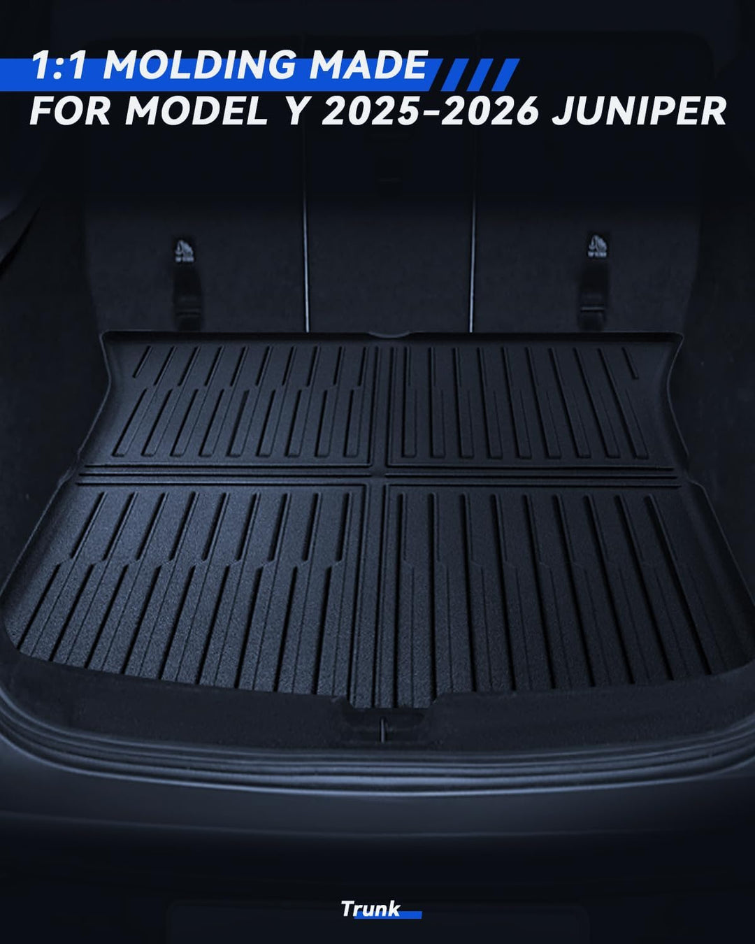 Kofferraummatte für Tesla Model Y 2025-2026 Juniper Allwetter TPE Schutzmatte Hinten Kofferraummatte