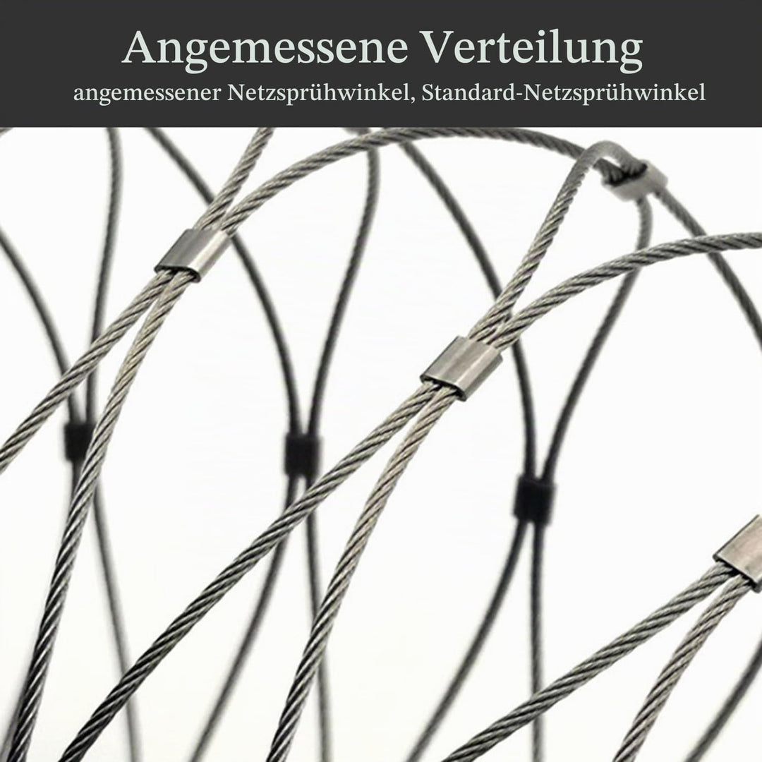 Edelstahl-Seilnetz,3x1m Multifunktionales Metallgeflecht,10cm/2mm Sicherheitsnetz,Beweglicher Begren