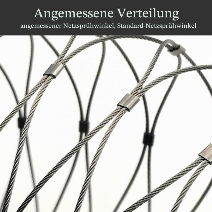 Edelstahl-Seilnetz,3x1m Multifunktionales Metallgeflecht,10cm/2mm Sicherheitsnetz,Beweglicher Begren