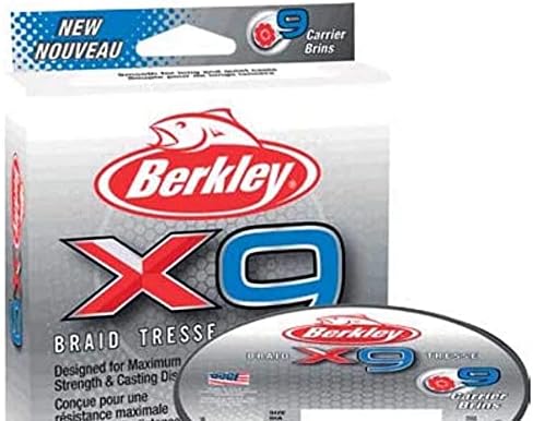Berkley X9 geflochtene Angelschnur – 9-fache geflochtene Schnur zum Salzwasser- und Süsswasserangeln