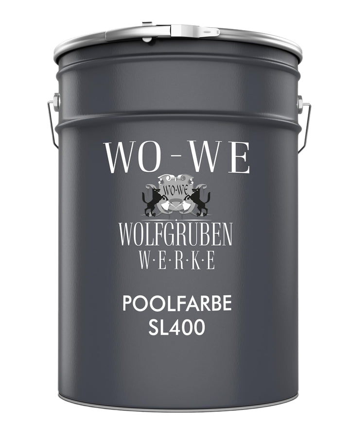 WO-WE Schwimmbadfarbe Poolfarbe Schwimmbeckenfarbe Lichtblau ähnl. RAL 5012-5L RAL 5012 ähnl. Lichtb