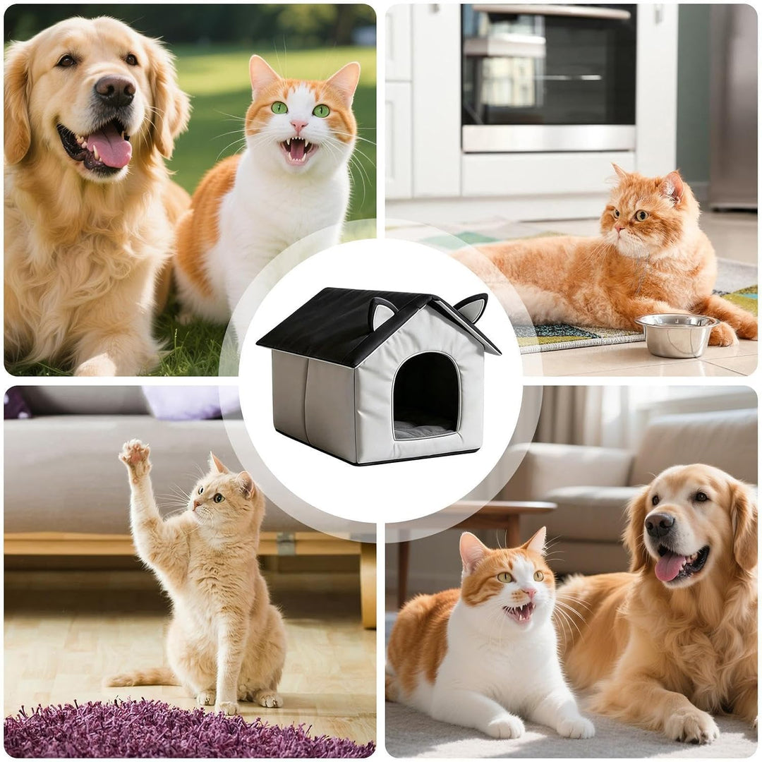 Kühlhaus für Katzen, Sommer, mit 8 Eisblöcken, Bettzeug für Hunde, faltbar, wasserdicht | Unterschlu