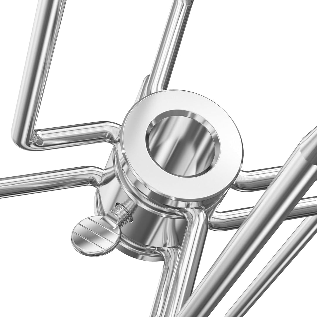 onlyfire Doppel-Fleischklammer, Fleischnadeln für Grillspiess Rotisserie, Drehspiess für 12mm Hexago