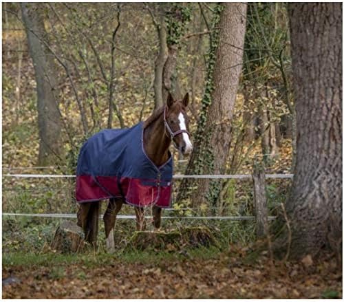 Equi-Theme Stalldecke TYREX 1200D Marineblau/Bordeauxrot marineblau/bordeauxrot 125cm, marineblau/bo
