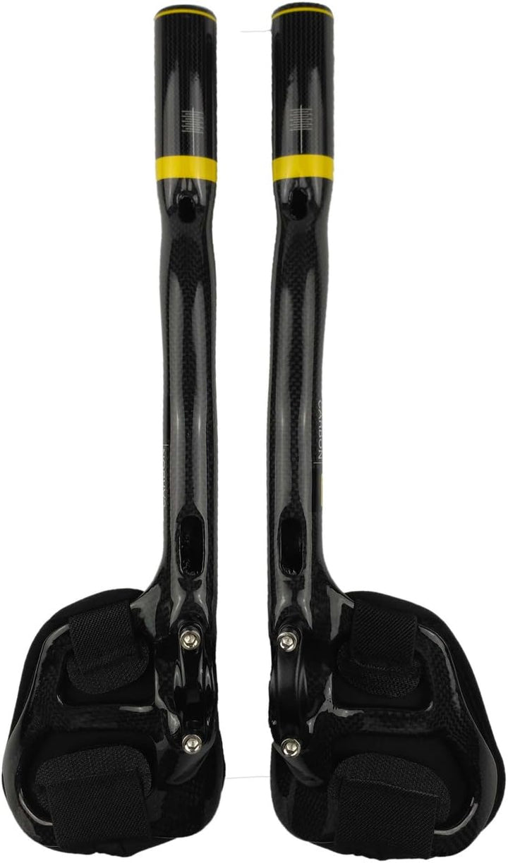 PLATT Fahrradlenker 31,8 Carbonlenker Renn/Triathlonlenker Aerobar Lenkeraufsatz Tri Bar, 3K Glossy