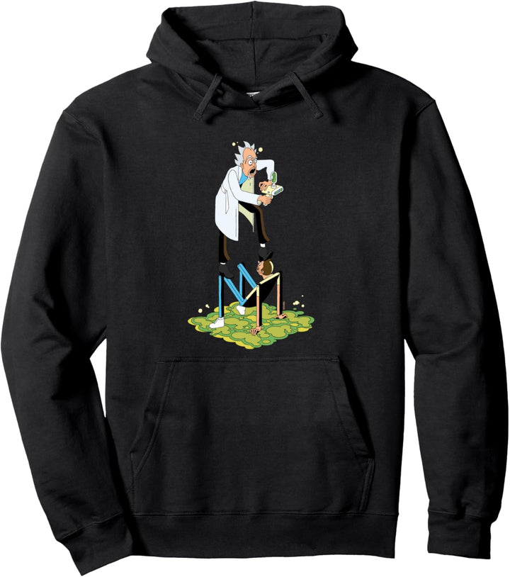 Adult Swim Rick & Morty Stylised Pullover Hoodie