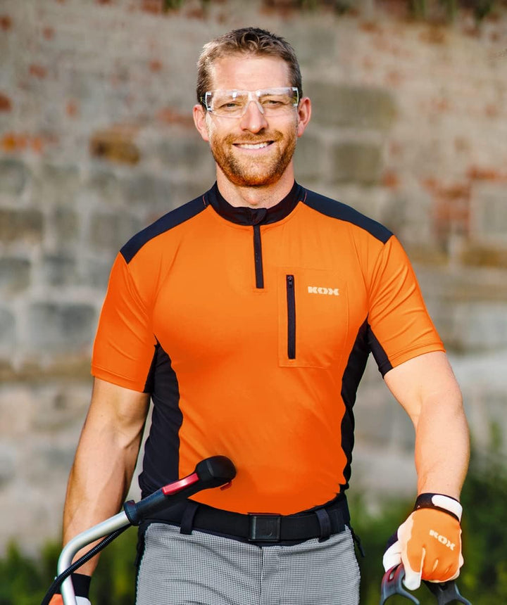 KOX Funktionsshirt Kurzarm Orange/Schwarz, M Orange/Schwarz