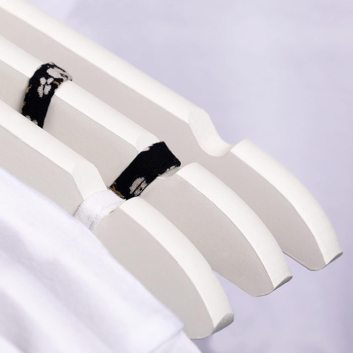 OGIVO Kleiderbügel Holz - Made in EU - Holzbügel für Ihren Garderobe - Haken um 360° drehbar - Einke