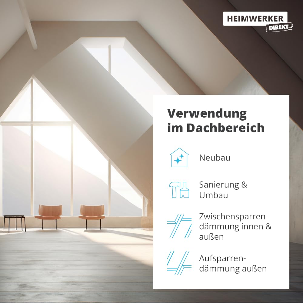 Dampfbremse/Dampfsperre 1,5 m x 50 m rücktrocknend, universelle feuchteregulierend - für eine luftdi