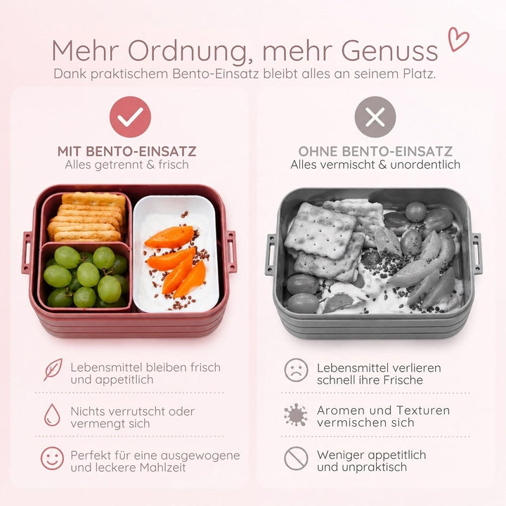 Bärenfreunde personalisierte MEPAL Kinder Brotdose mit Müslibecher | Lunchbox Set Einschulung, Kinde
