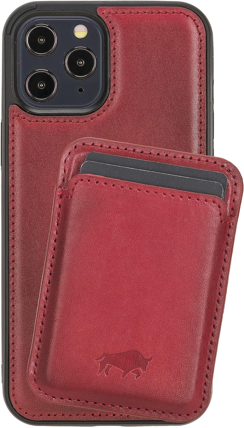 Solo Pelle Lederhülle + magnetische Geldbörse für das iPhone 12 Mini in 5.4 Zoll Stanford Case Leder