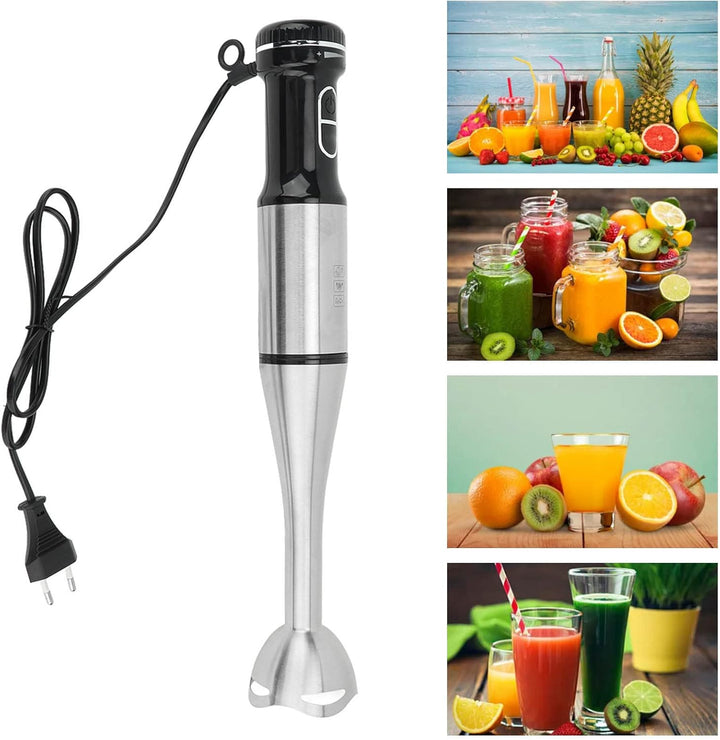 Elektrischer Stabmixer, 1000 W Mehrzweck-Handmixer Spritzfreier Tragbarer Mini-Stabmixer aus Edelsta