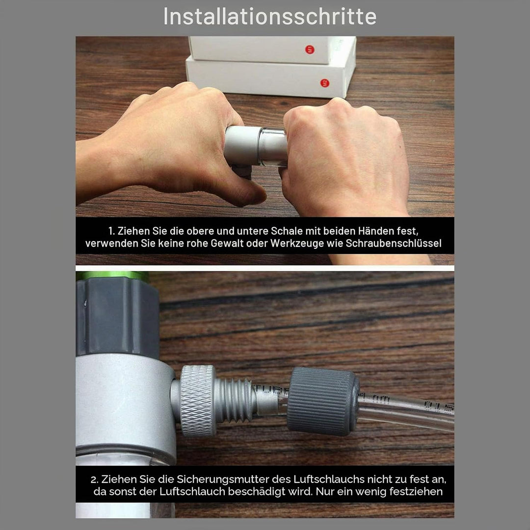 Aquarium CO2 Zerstäuber, Aquarium Zerstäuber Aussenbehälter CO2 Diffusor CO2 Reaktor Diffusor Aquari