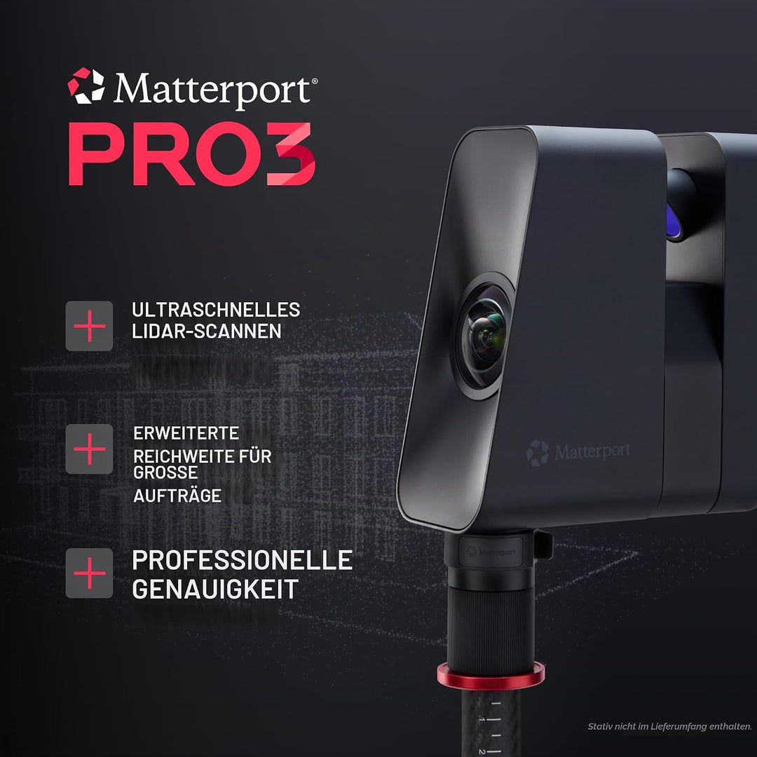 Matterport Pro3 schnellster 3D -Lidar -Scanner -Digitalkamera für die Erstellung professioneller 3D