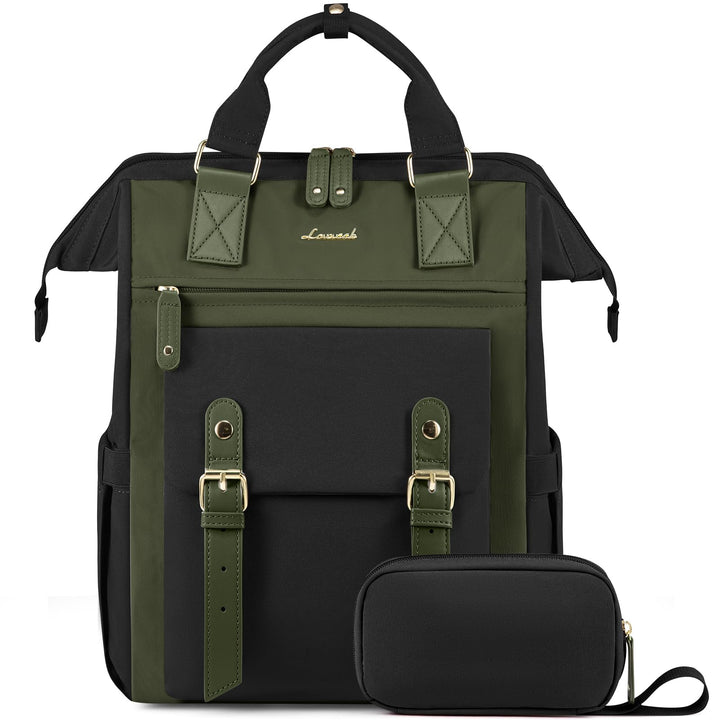 LOVEVOOK Rucksack Damen, Gross Laptop Schulrucksack Mädchen Teenager 15,6 Zoll mit Datenkabel-Beutel