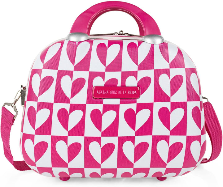 AGATHA RUIZ DE LA PRADA - Kosmetikkoffer Hartschale Gross, Beautycase Damen, Trolley & Handgepäck Ko