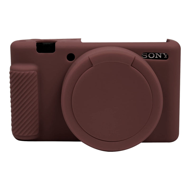 ZV1 Kamera Hülle, Kameratasche Silikon Hülle für Sony ZV-1 ZV1 Digital Vlogging Kamera (Braun), Brau