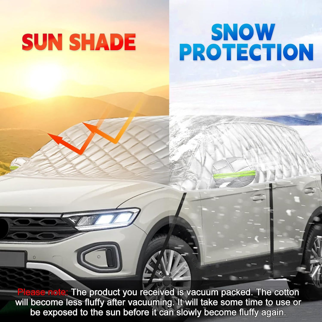 Hagelsichere Autoabdeckung Winter Passend für VW T-ROC 2017-2025, Auto Halbgarage Abdeckplane Wasser