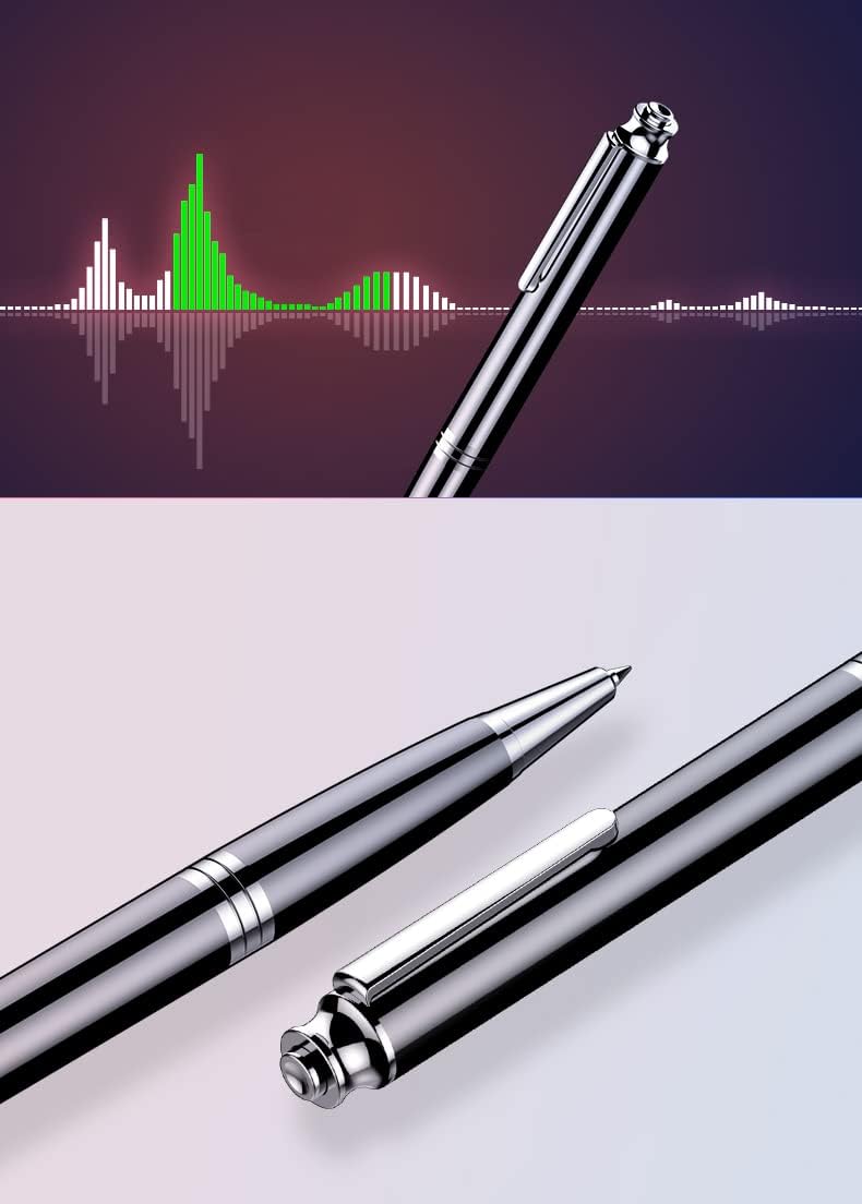 Pen Voice Recorder Q60 | 8GB USB-Aufnahmegerät | Diktiergerät mit Sprachaktivierung, 192kbps HD-Audi