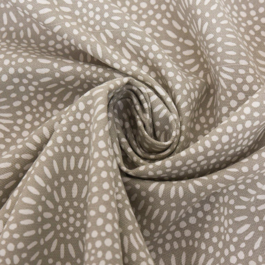 SCHÖNER LEBEN. Zugluftstopper Whirl Pebble Mandalas Kreise grau weiss, Auswahl:130cm Länge ca. 130x1