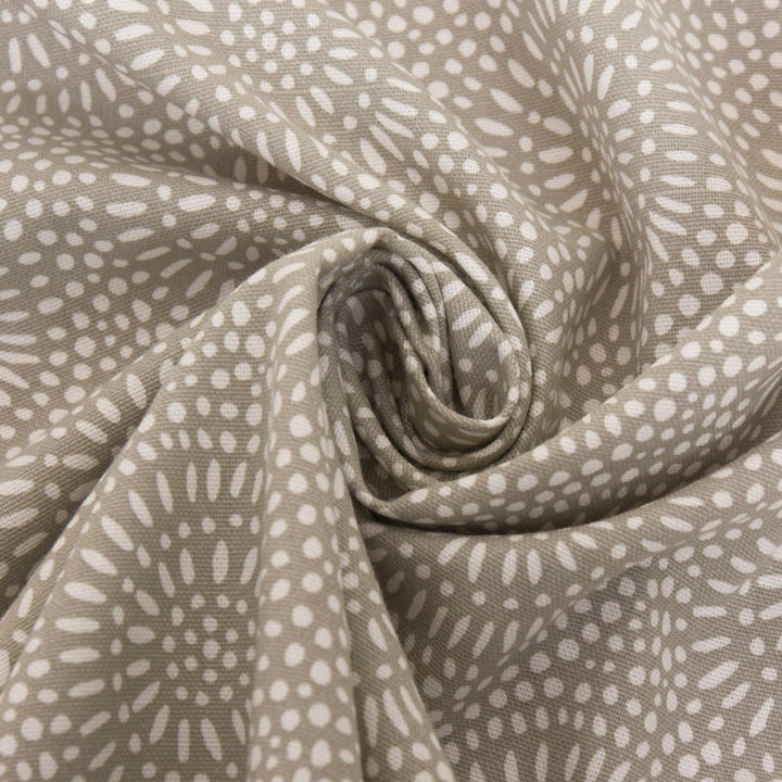 SCHÖNER LEBEN. Zugluftstopper Whirl Pebble Mandalas Kreise grau weiss, Auswahl:130cm Länge ca. 130x1