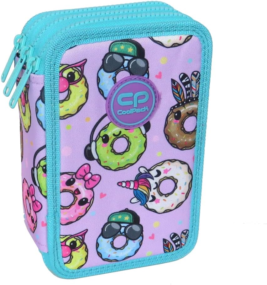 CoolPack XXL Federtasche Federmappe 3-Fach Schulstiftetui, dreifaches Federmäppchen, Federmäppchen f