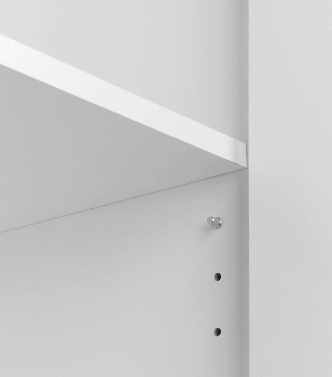 mokebo® Einlegeböden für Kleiderschränke aus Holz 'Die Kleiderheld' in weiss, in 76.5x1.50x47.5 (B/H