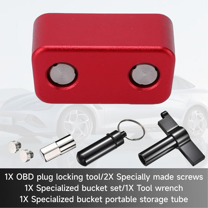 OBD2-Port-Sperre, Metall-OBD-Port-Diebstahlschutz mit Speziellem Entfernungswerkzeug, Elektrosystem-
