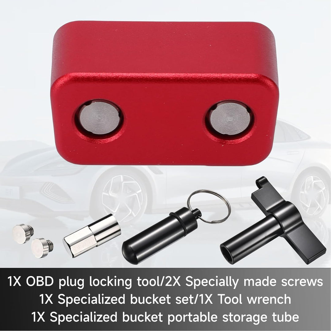OBD2-Port-Sperre, Metall-OBD2-Port-Anti-Diebstahlschutz-Werkzeug, mit Speziellem Entfernungsschlüsse