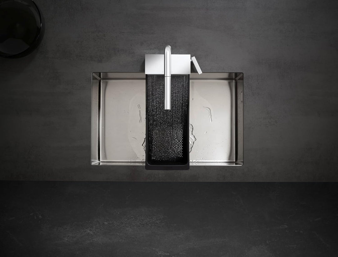 hansgrohe Küchenarmatur Aquno Select M81 (Wasserhahn Küche mit Schlauchbox und Abtropfsieb, 150° sch