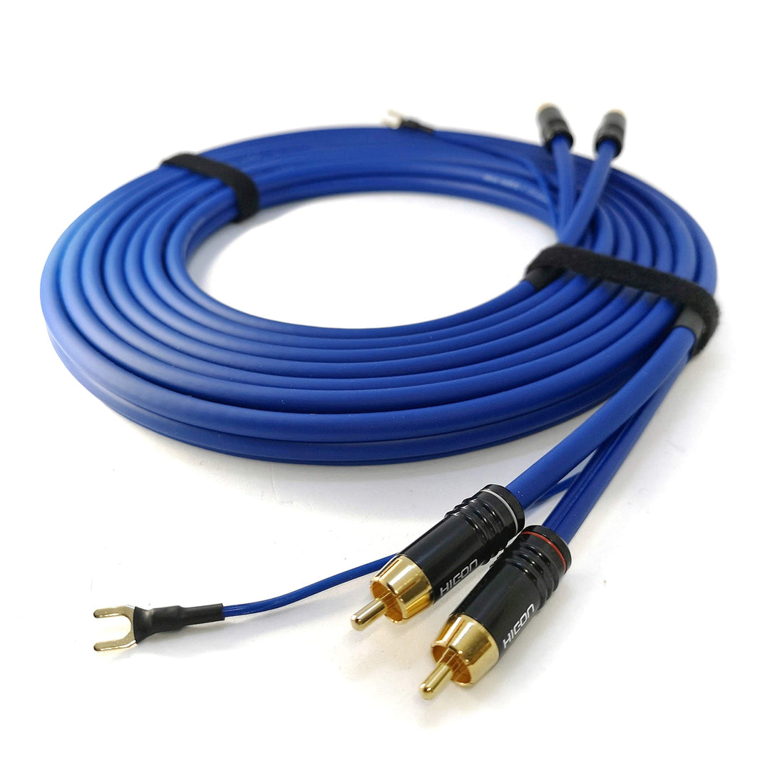 Phonokabel 5m Audioleitung 2 x 0,35mm² Masseleitung 1 x 0,35mm² RCA Cinchkabel Stecker - SC81-K3-050