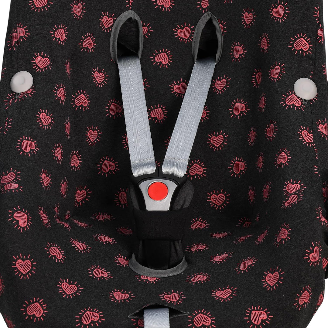 JYOKO Kids Bezug für Autositz kompatibel mit Pebble Maxi Cosi Pebble Pro I-Size, aus Baumwolle (Fluo