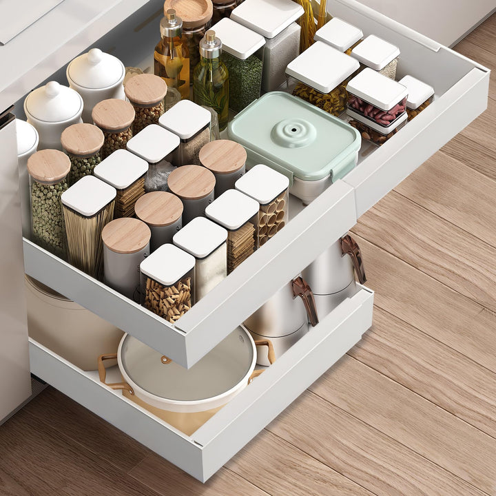 Teleskopschublade, Ausziehbare Schublade KüChe,KüChenschrank Organizer für KüChenschräNke, Schublade