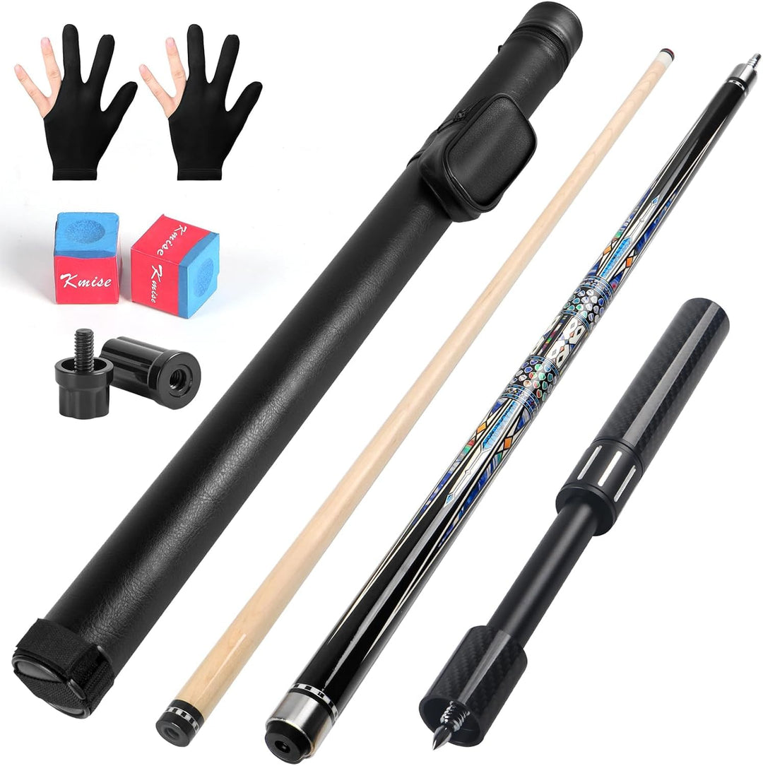 Kmise Professioneller Pool-Queue-Stick – 19 20 21 oz Queue-Sticks aus kanadischem Ahorn, Schaft mit