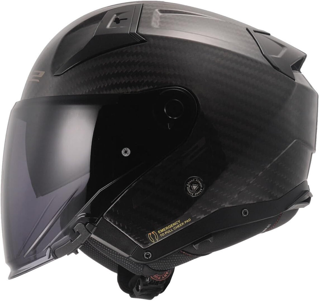 LS2, jethelme motorrad INFINITY II gloss carbon, L L gloss carbon, L gloss carbon