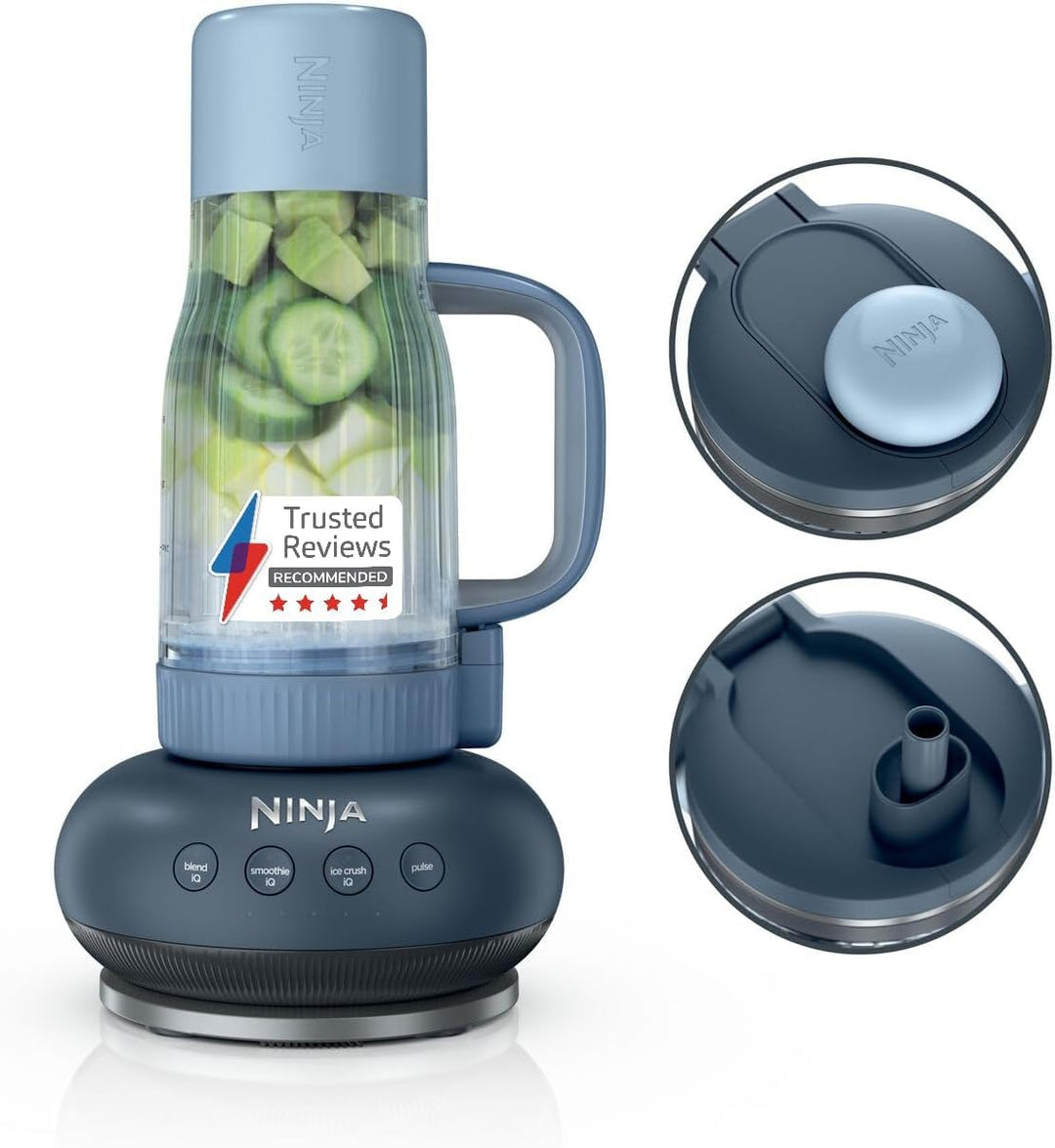 Ninja BlendBoss Standmixer mit tragbarem Becher, persönlicher Mixer mit abnehmbarem Reisebecher, 3 a