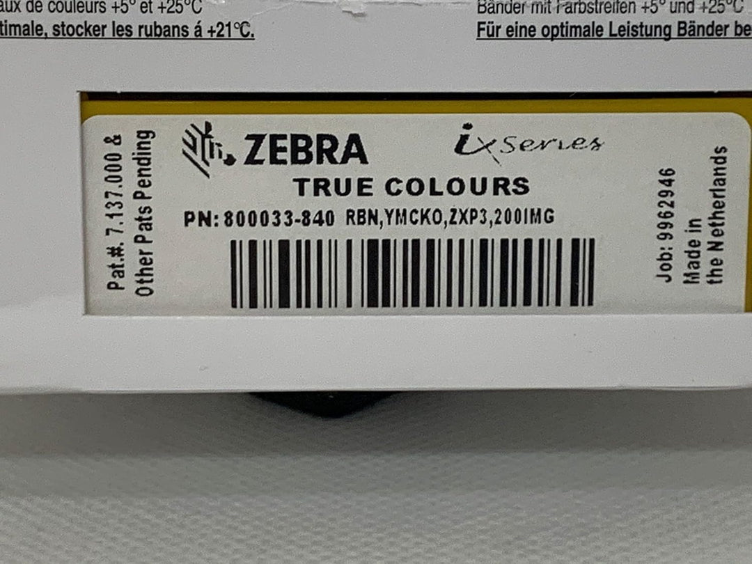 ZebraTechnologies True Colours IX Series Color Ribbon for ZXP Series 3 YMCKO