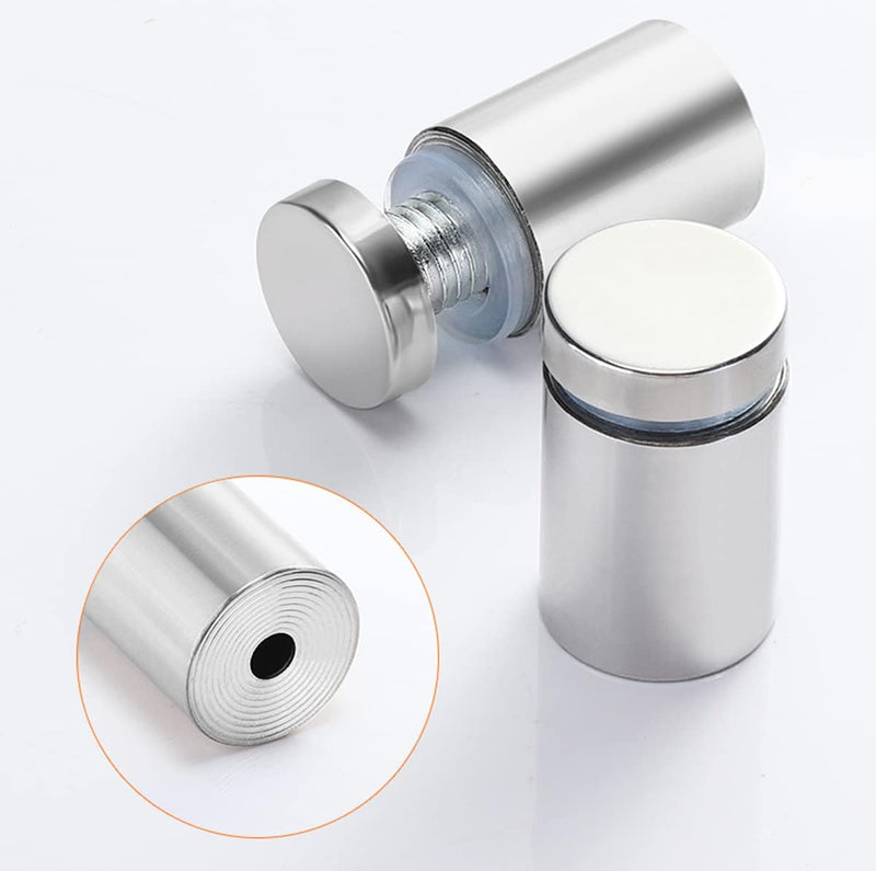 Qrity 40x Glas Abstandshalter Befestigungen Schilderhalter Abstandschrauben Werbung Schraube für Spi